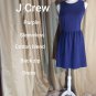 J Crew Purple Sleeveless / side pockets Back Zip Dress Size S
