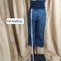 Bella Nda Blue Denim Maternity Capri Size M