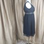 R&M Richards Black Sparkle Detail Sheer Overlay Dress Size 14