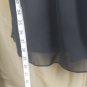 R&M Richards Black Sparkle Detail Sheer Overlay Dress Size 14