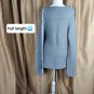 Talbots Gray Cotton Blend Rib Sweater Size L