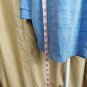 Ann Taylor LOFT Blue & White Detail Ruffled Sleeves Cuff Top Size M