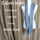 Calvin Klein Dove Gray Logo Afiniti Scarf