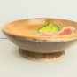 Vintage 1950's Wooden Hand Carved & Painted Decorative Bowl