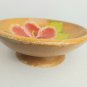 Vintage 1950's Wooden Hand Carved & Painted Decorative Bowl