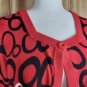 Designers Originalas red cardigan size PM