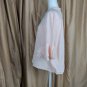 Loft Outlet Peach And White Lace Detail Ruffled Sleeves Top Size M