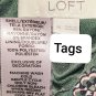 Ann Taylor LOFT Green Pink Floral Print Double V neckline Elastic Waist Dress...