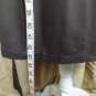 Rafaella Brown V Neckline Long Sleeve Wrap Dress Size S