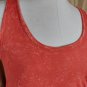 Jw Style Tye Dye Red Tassel Front Hem Cotton Tank Top Size XL