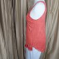 Jw Style Tye Dye Red Tassel Front Hem Cotton Tank Top Size XL