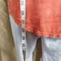 Jw Style Tye Dye Red Tassel Front Hem Cotton Tank Top Size XL
