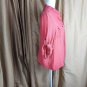 Elementz Orange V Neckline Adjustable Sleeves Button Down Top Size PL