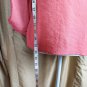 Elementz Orange V Neckline Adjustable Sleeves Button Down Top Size PL
