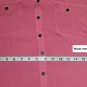 Elementz Orange V Neckline Adjustable Sleeves Button Down Top Size PL