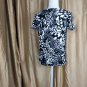 East 5th Black & White Print Cotton Blend Detail Button Down Cardigan Size S