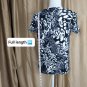 East 5th Black & White Print Cotton Blend Detail Button Down Cardigan Size S