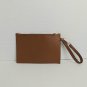 Steve Madden Brown Faux Leather Slim Wristlet