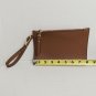 Steve Madden Brown Faux Leather Slim Wristlet
