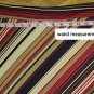 Vintage One Heart Beige & Red Striped Side Tie Closure Skirt Size M