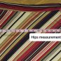 Vintage One Heart Beige & Red Striped Side Tie Closure Skirt Size M