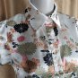 Gibson Ivory Print Button Down Detail Top Size S