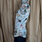 Gibson Ivory Print Button Down Detail Top Size S