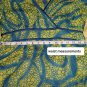H&M Green & Blue Print V Neckline Tunic Top Size 6