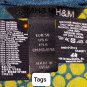 H&M Green & Blue Print V Neckline Tunic Top Size 6