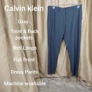 Calvin Klein Gray Dress Pants Size 32x30
