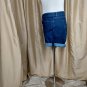 Signature Levis Strauss Blue Denim Mid Rise Roll Hem Shorts Size 20