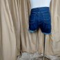 Signature Levis Strauss Blue Denim Mid Rise Roll Hem Shorts Size 20