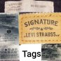 Signature Levis Strauss Blue Denim Mid Rise Roll Hem Shorts Size 20