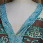 Forever Scrunched Waist Spark Lace V Neckline Top Size 3X