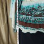 Forever Scrunched Waist Spark Lace V Neckline Top Size 3X