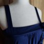 Ann Taylor LOFT blue rose detail tank top size XS