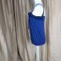 Ann Taylor LOFT blue rose detail tank top size XS