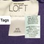 Ann Taylor LOFT blue rose detail tank top size XS