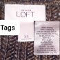 Ann Taylor LOFT Multicolored Wool Blend Sleeveless Knit Vest Size XS