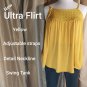 New Ultra Flirt Yellow Detail Swing Top Size 1X