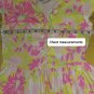 Lands End Kids Girls 100% Cotton Floral Print Detail  Dress Size 7