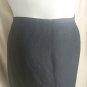 David N. Black Linen Blend Side Splits Skirt Size 10