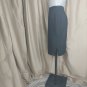 David N. Black Linen Blend Side Splits Skirt Size 10