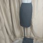 David N. Black Linen Blend Side Splits Skirt Size 10