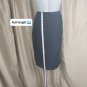 David N. Black Linen Blend Side Splits Skirt Size 10