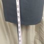 David N. Black Linen Blend Side Splits Skirt Size 10