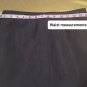 David N. Black Linen Blend Side Splits Skirt Size 10