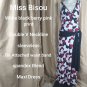 Miss Bisou v neckline printed maxi dress size M