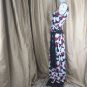 Miss Bisou v neckline printed maxi dress size M