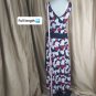 Miss Bisou v neckline printed maxi dress size M
